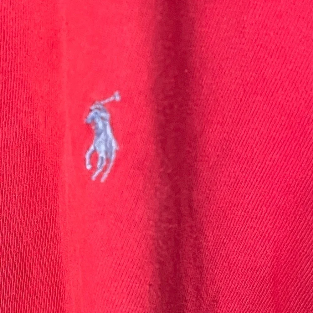 Polo Ralph Lauren Red Mens Long Sleeve T-Shirt Sz L
